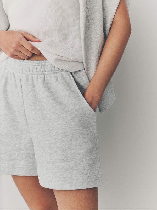 DALISER781 Grey Supersoft Peached Essentials Shorts 2 Pack - Image 6