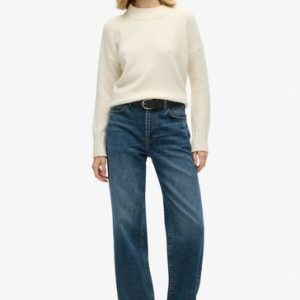 DALISER762 Light Blue Organic Cotton Wide Leg Jeans