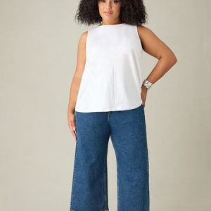 DALISER770 Live Unlimited Blue Curve Cropped Wide Leg Jeans