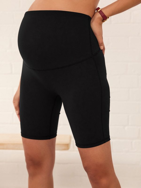 DALISER778 Black Maternity Sports Cycle Shorts - Image 5