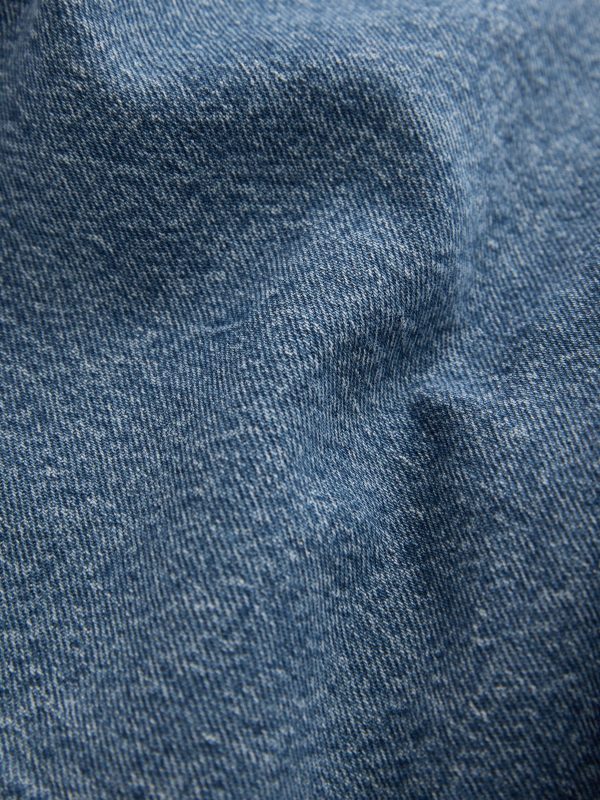 DALISER782 Mid Blue Knee Length Bermuda Denim Shorts - Image 8