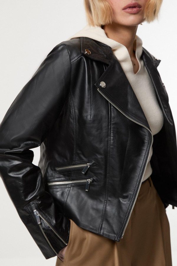 DALISER745 Leather Signature Biker Jacket