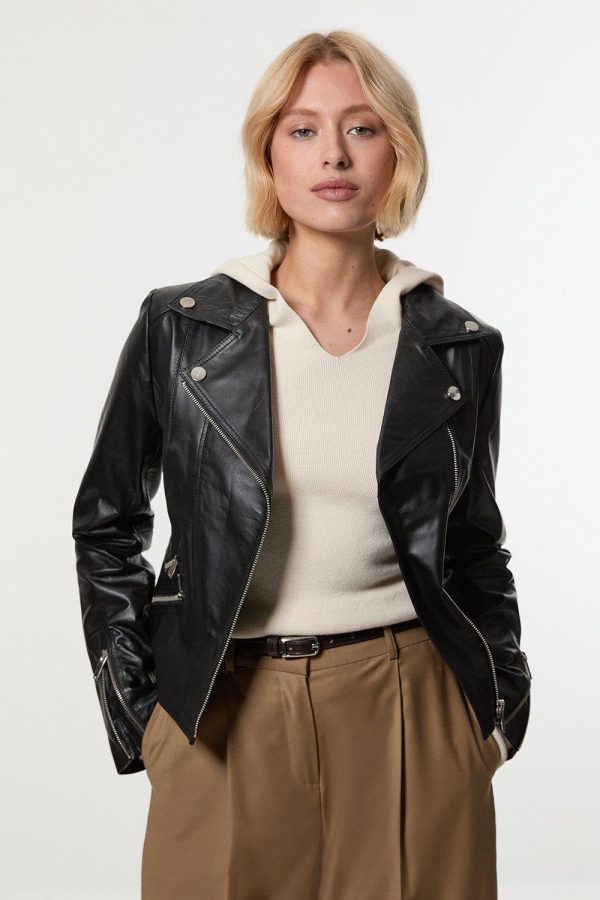 DALISER745 Leather Signature Biker Jacket - Image 2