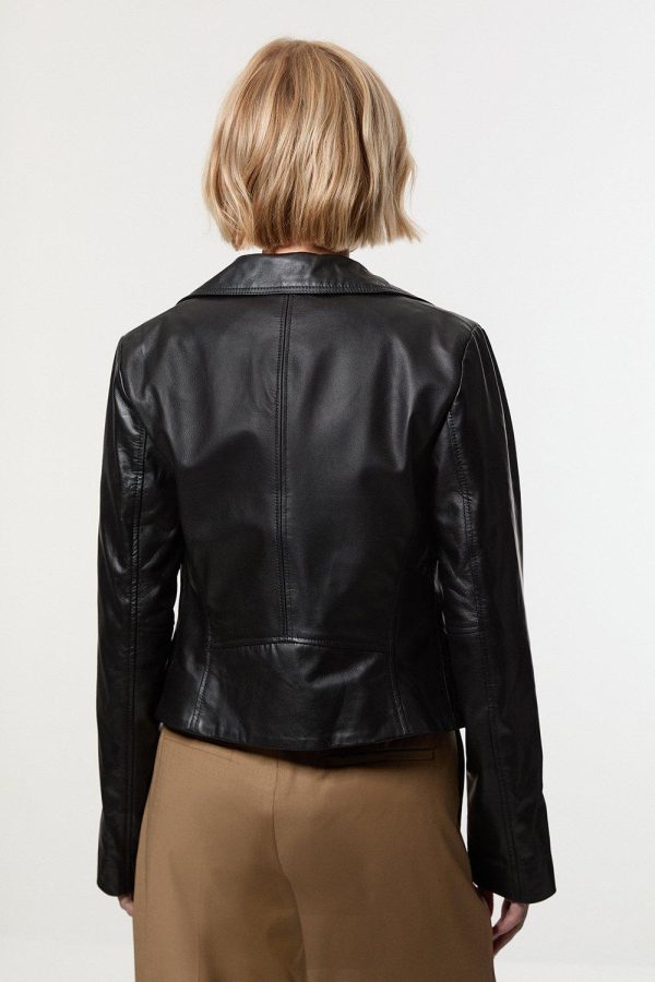 DALISER745 Leather Signature Biker Jacket - Image 4
