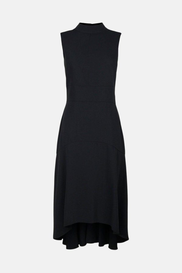 DALISER726 Soft Tailored High Low Midi Dress - Image 4