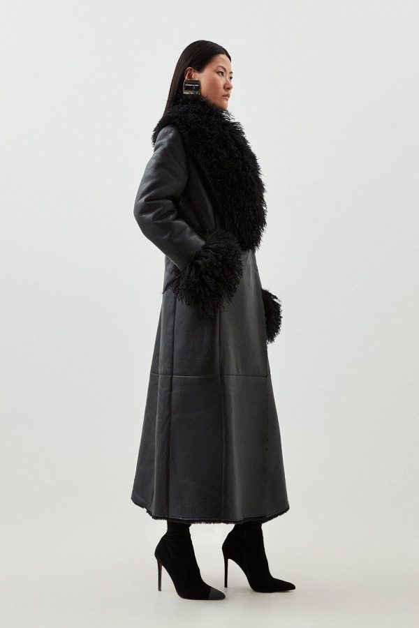 DALISER747 Leather Mongolian Cuff And Collar - Image 3