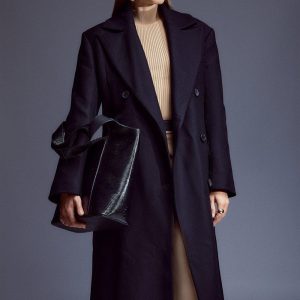 DALISER742 Wool Strong Shoulder Anti Fit Coat