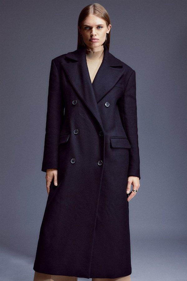 DALISER742 Wool Strong Shoulder Anti Fit Coat - Image 3