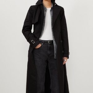 DALISER744 Tailored Classic Belted Trench Coat