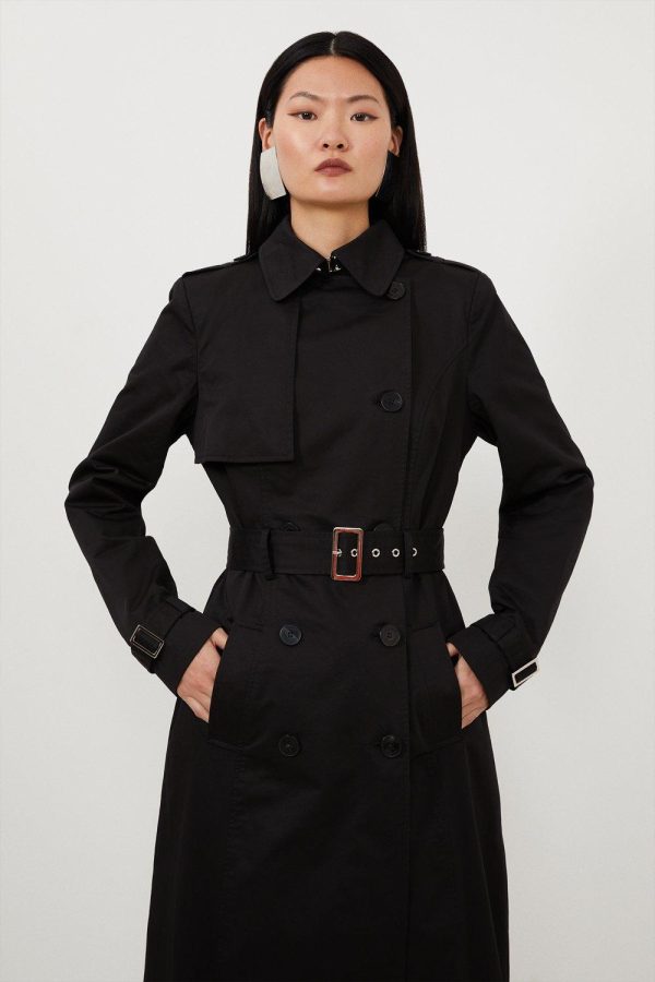 DALISER744 Tailored Classic Belted Trench Coat - Image 3