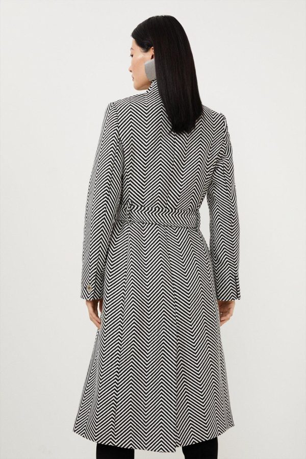 DALISER756 Tailored Notch Neck Belted Midi Coat - Image 4